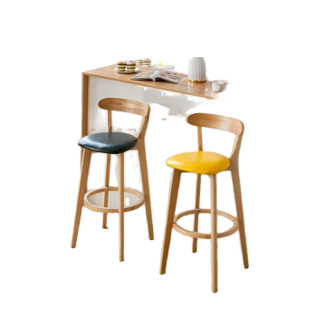 2024 Modern Solid Wood High Stool Bar Chair