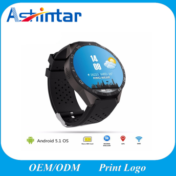 WiFi GPS Smart Watch Android 5.1 Mtk6580 Quad-Core CPU Camera Smart Wristband