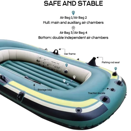 Eco-Friendly PVC Inflatable River Raft Dinghy Boat