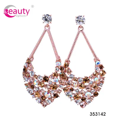 Vintage Luxury Made with Swarovski Elements Crystal Earrings