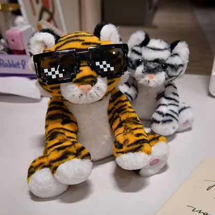 2024 Glowing Plush Tiger Toy - Early Childhood Education Gift & Home Decoration