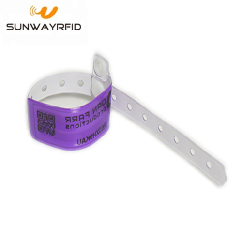 13.56Mhz RFID PVC Disposable NFC Wristband