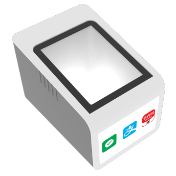 Alipay QR Code Reader Scanner Machine SS200: 1D & 2D Barcode Scanner with White LED, 500 Scan per Second - 1-Year Warranty