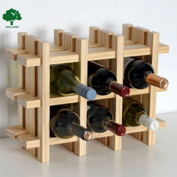 Design square tabletop wine rack