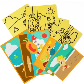 Customized sand art supplies and sand painting whosale