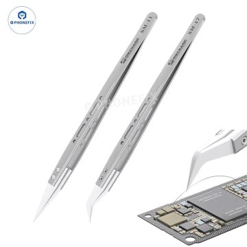 MECHANIC SM-11 SM-17 Flying Wire Ceramic Tweezers PCB Jumper Soldering, Suitable for Mobile Phone Electronic Circuit Board Repai