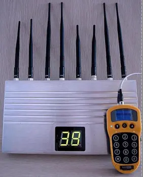 Smart cell phone jammerP-4421G8 (two groups of channels work alternately, long working life)