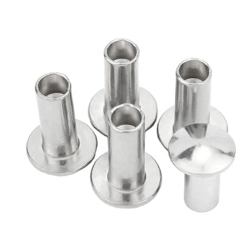Stainless Steel 304 Round Head Semi-Tubular Rivets with Tapered Hole: Product Title