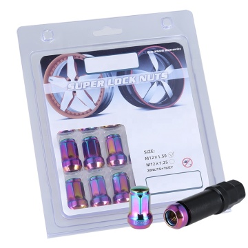 Steel Racing Wheel Nut Lock M12 x 1.5, 32MM Closed End Lug Nuts