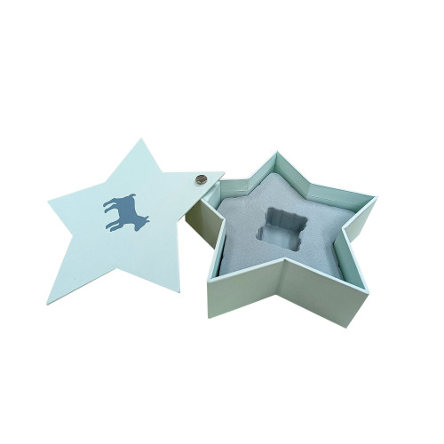 Star Shape Cardboard Paper Gift Boxes with Tray