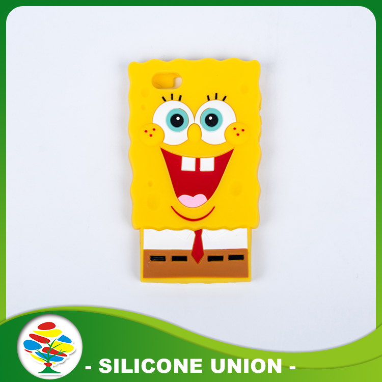 Silicone Cellphone Case Spongebob Anime Doll