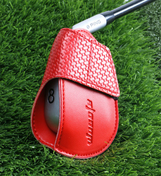 2023 Bestseller Leder Golf Club Iron Headcovers mit Magic Sticker - Multi -Farboptionen für Männer und Frauen