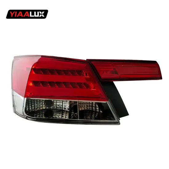Vland Car Dynamic Turn Signal Taillight Assembly for Honda Accord 2008-2013 LED Rear Fog Brake Tail Light