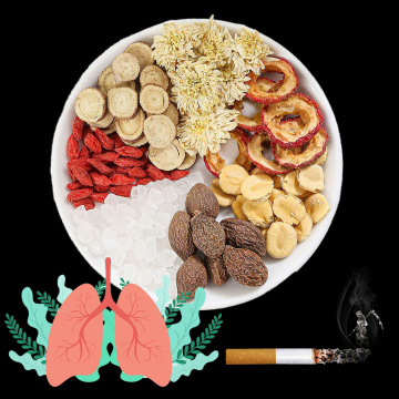 Herbal Tea Blend for Lung Detox and Overall Health: Chrysanthemum Wolfberry Hawthorn Tea Bag