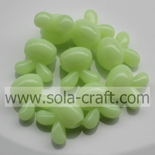 Acrylic Lovely Rabbit Shapes Beads with the Vivid Jelly Style