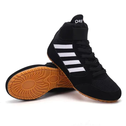 New Arrival Mens Wrestling Shoes Luxury Brand Unisex Pro Wrestling Boots Light Weight Boxing Shoe Boy Best wrestling Sport Shoes
