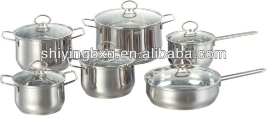 12pcs stainless steel german cookware