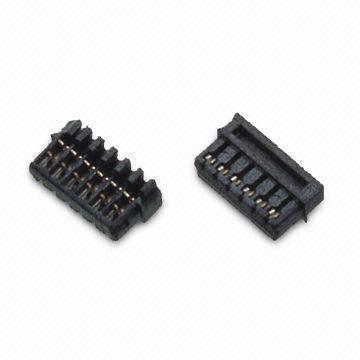 0.6mm Pitch IDC Connectors with Tin-plated/Gold Finish, Phosphor Bronze Material, SGS Mark