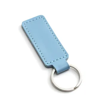 Creative Solid Color Leather PU Keychains: Wholesale Personalized Keyring Options