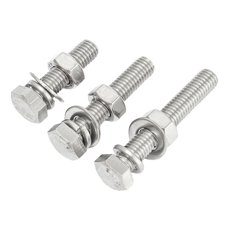 Factory Wholesale A2 Stainless Steel M3-M16 Full Thread Hexagon Bolts DIN 931-933 Hex Head Bolts M4-M10 Sizes Available