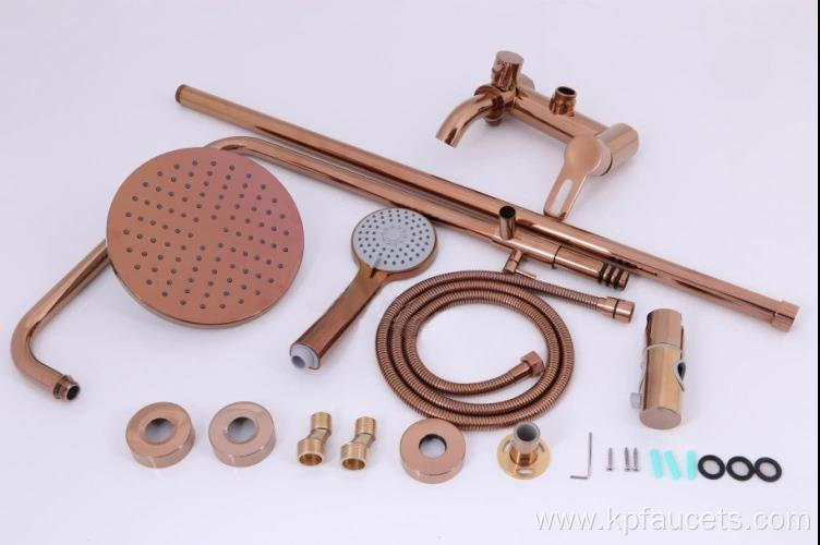 Reliably Sealing Perfect Quality Shower Set Rose Gold