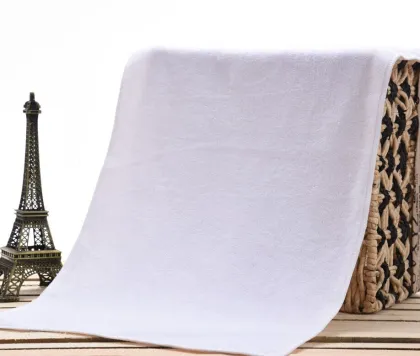 White hotel towel set / hotel bath towel / hotel towel with shower cap