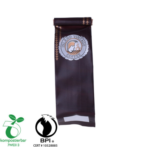 1kg compostable coffee tin-tie bag with printing logo