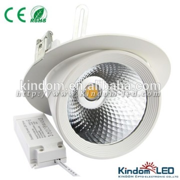 New design 30W LED recessed light, COB LED Trunk Downlight