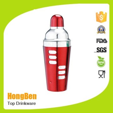 New style double wall stainless steel cocktail shaker bottle with scale