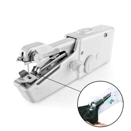 Cordless Portable Mini Hand Sewing Machine for Stitch Sew Needlework and Fabric Repair