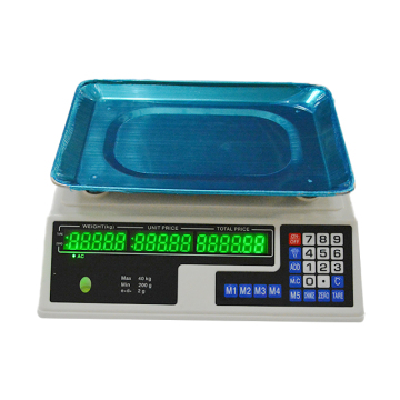 Competitive Hot Selling 40kg Digital Barcode Weighing Scale for Meat and Espresso