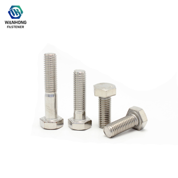 Precision Steel Hex Bolt with Dual Thread Types