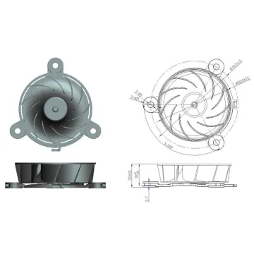 100x100x30mm Plastic Refrigerator Fan