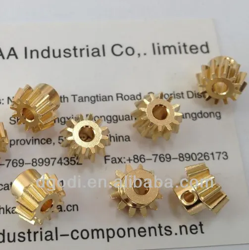 high precision small brass pinion straight tooth micro bevel gear
