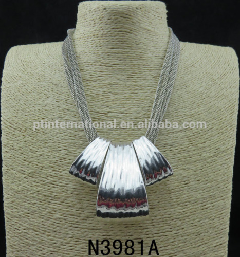 Statement Necklace, Fashion Antique Silver Necklace, Stunning Charm Jewelry Necklace N3981A