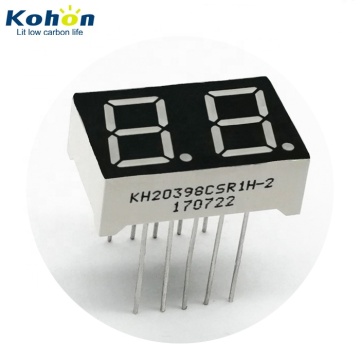 10 Pin Common Anode Red 0.39-inch 2-Digit 7-Segment LED Display