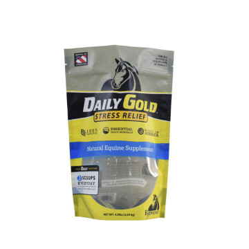 Dog Food Packaging Bags Pocket Zip Rough Matte