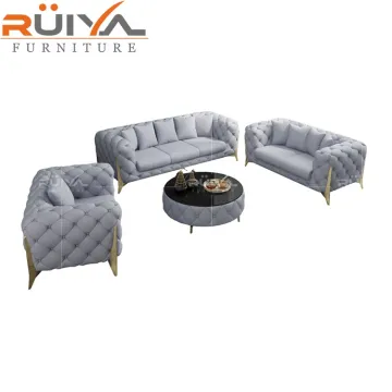 Factory Direct Italian Luxury Velvet Tufted Chesterfield Sofa