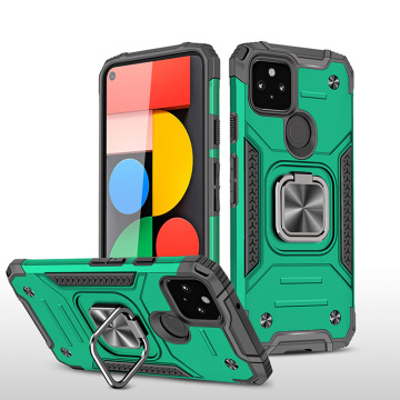 Google Pixel 5 5A 5G Heavy Armor Case with Magnetic Car Mount and Shockproof Design