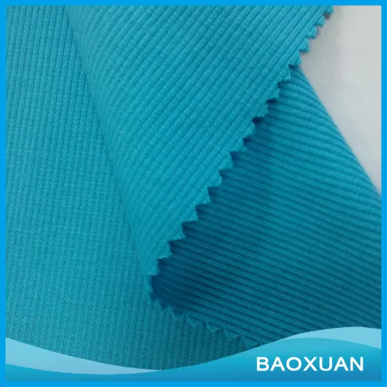 China supplier 100%polyester solid rib fabric for shirts