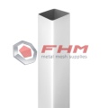 Galvanized Square Post for Fence with White Color