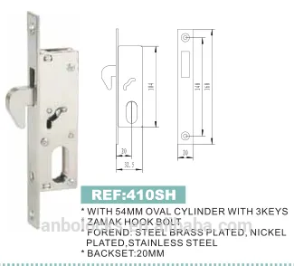 ALUMINIUM DOOR LOCK BODY
