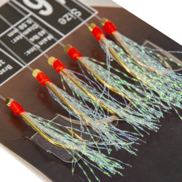 Yeni 3+7 Sabiki Teçhizat - 6 Hooks Balıkçılık Yem 10# 12# 14# 16#