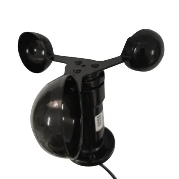 Professional Weather Station Wind Speed Sensor: RS485, 4-20mA, Pulse, and Analog Outputs with Three-Cup Technology