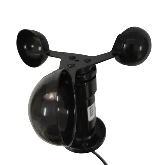 Professional Weather Station Wind Speed Sensor: RS485, 4-20mA, Pulse, and Analog Outputs with Three-Cup Technology