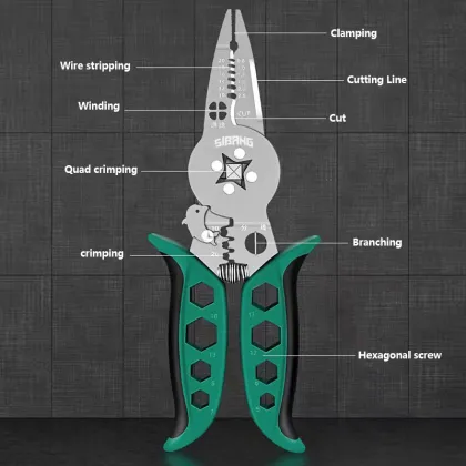 Green disc wire stripper