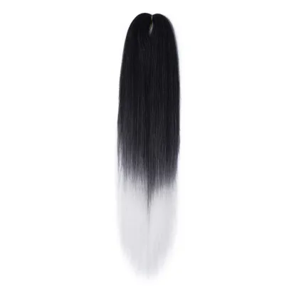 28 inch EZ Braiding Hair Hot Water Setting Yaki Straight Soft Jumbo Braid Japanese Synthetic Kaneka Easy Braids Prestretched
