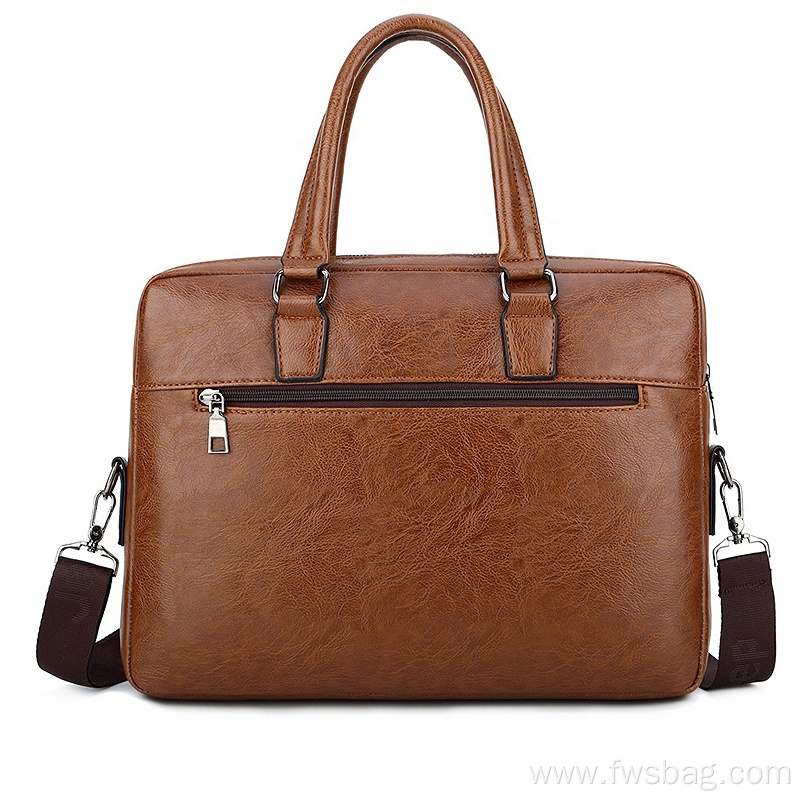 OEM PU leather handbag/briefcase/laptop bag for men