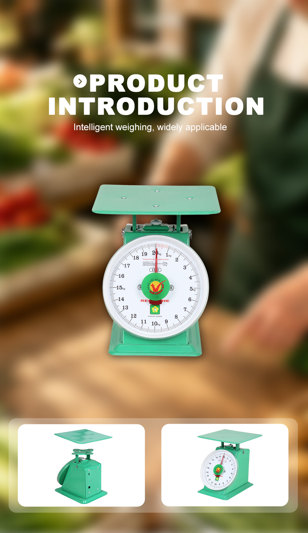 RH‑020 20Kg Mechanical Scale With Flat Metal Platform x