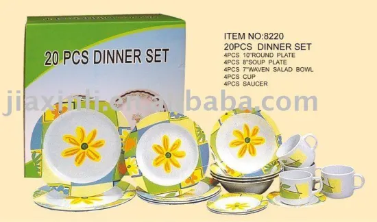 20pcs Melamine Dinnerware